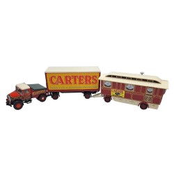 CORGI SCAMMEL HIGHWAYMAN BALLAST WITH CLOSED POLE TRAILER & CARAVAN 16501 