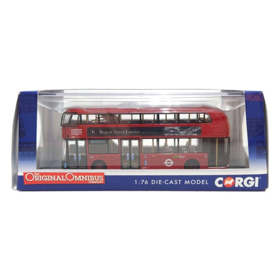 CORGI 1/76 NEW ROUTEMASTER LONDON UNITED RT 10 KING'S CROSS OM46611B - DAMAGED