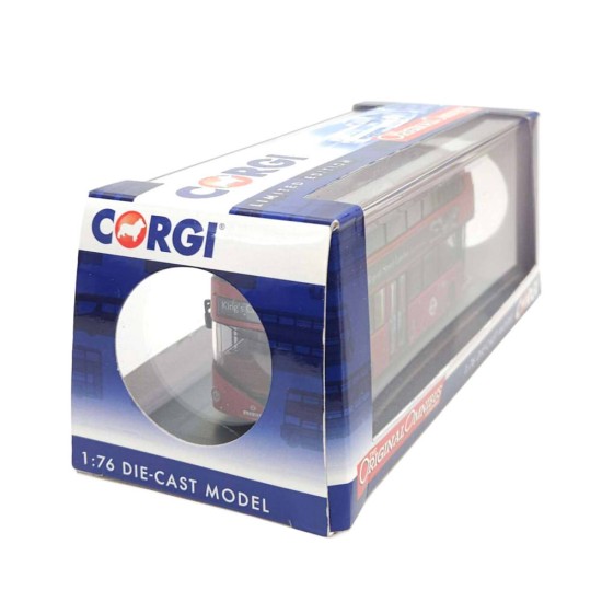 CORGI 1/76 NEW ROUTEMASTER LONDON UNITED RT 10 KING'S CROSS OM46611B - DAMAGED