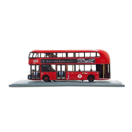 CORGI 1/76 NEW ROUTEMASTER LONDON UNITED RT 10 KING'S CROSS OM46611B - DAMAGED