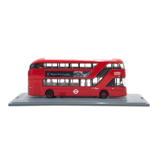 CORGI 1/76 NEW ROUTEMASTER LONDON UNITED RT 10 KING'S CROSS OM46611B - DAMAGED