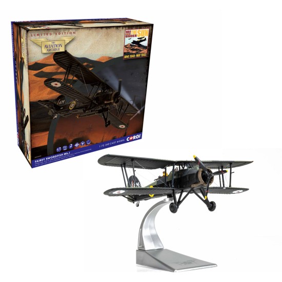 1/72 FAIREY SWORDFISH MKI, P4154 / 4M,BATTLE OF TARANTO NOV 1940 AA36312