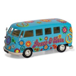1/43 VOLKSWAGEN CAMPERVAN - PEACE LOVE AND FREEDOM