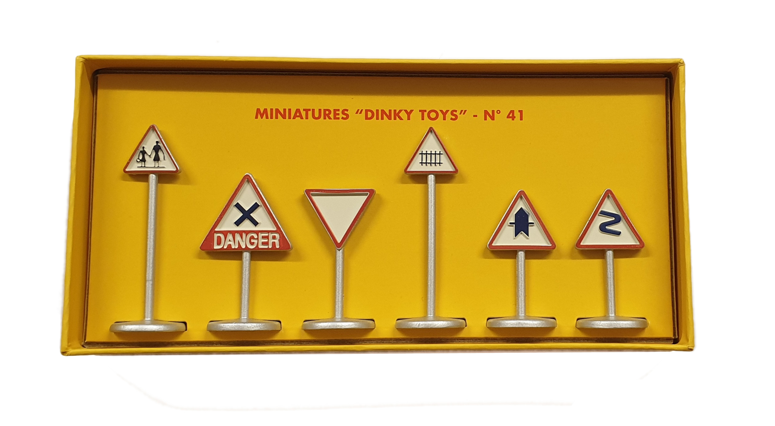 Panneau Signalisation Routière Dinky Toys Atlas – Échelle 1:43 – Top état