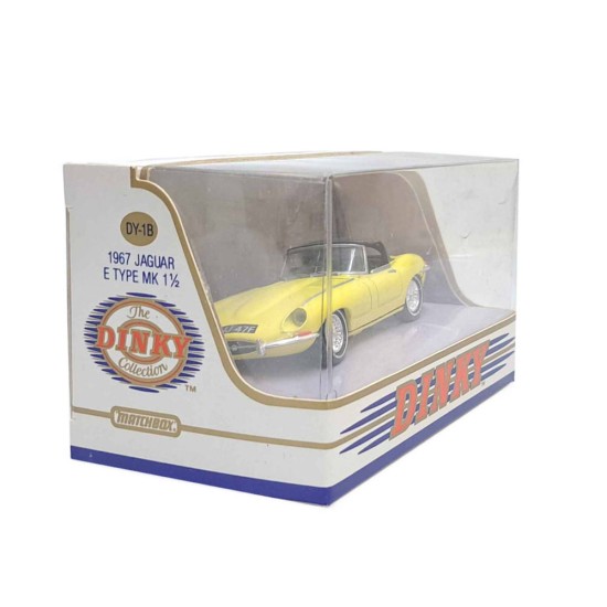 MATCHBOX DINKY 1/43 1967 JAGUAR 'E' TYPE MK.1 1/2 YELLOW DY-1B