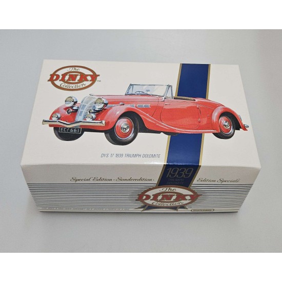 MATCHBOX DINKY 1/43 1939 TRIUMPH DOLOMITE RED DY-S 17