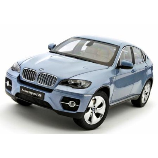 KY8763BW - 1/18 BMW X6 ACTIVE HYBRID (E71) BLUE WATE