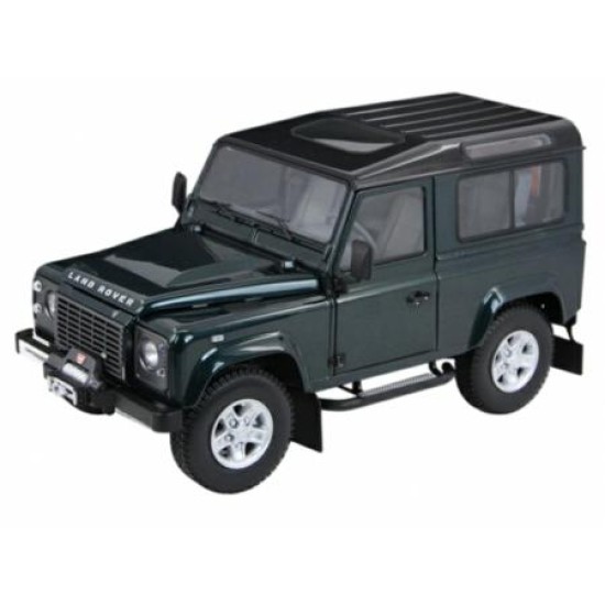 KY8901G - 1/18 LAND ROVER DEFENDER 90 IN AINTREE GREEN/BLACK ROOF