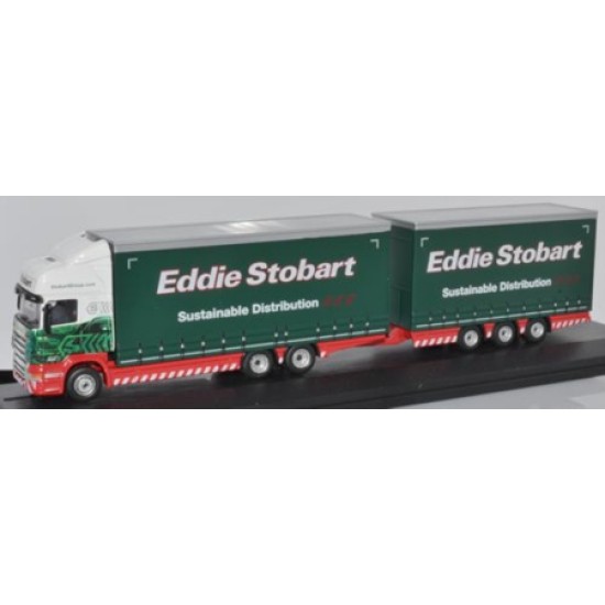 1/76 SCANIA TOPLINE DRAWBAR EDDIE STOBART 76DBU003