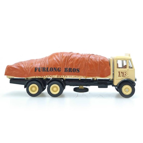 EFE 1/76 AEC MAMMOTH MAJOR 3 AXLE FLATBED LORRY FURLONG BROS WITH LOAD 10701DL