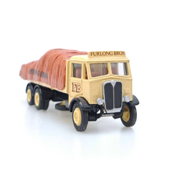 EFE 1/76 AEC MAMMOTH MAJOR 3 AXLE FLATBED LORRY FURLONG BROS WITH LOAD 10701DL