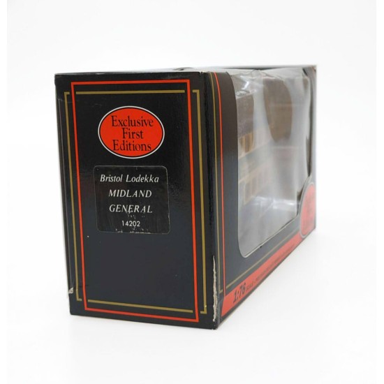 EFE 1/76 BRISTOL LODEKKA MIDLAND GENERAL CLAY CROSS ROUTE D6 14202