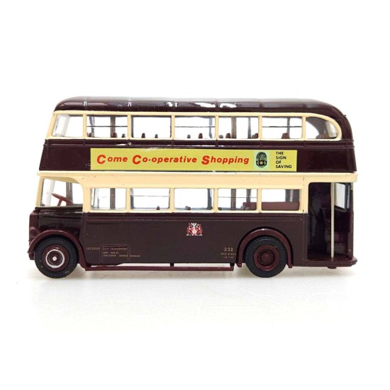 EFE 1/76 LEYLAND PD1 LEICESTER CITY CO-OP SHOPPING ROUTE 29 STONEYGATE 15901