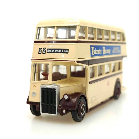 EFE 1/76 LEYLAND PD2 LEICESTER CITY ROUTE 22 BRAUNSTONE LANE 16102