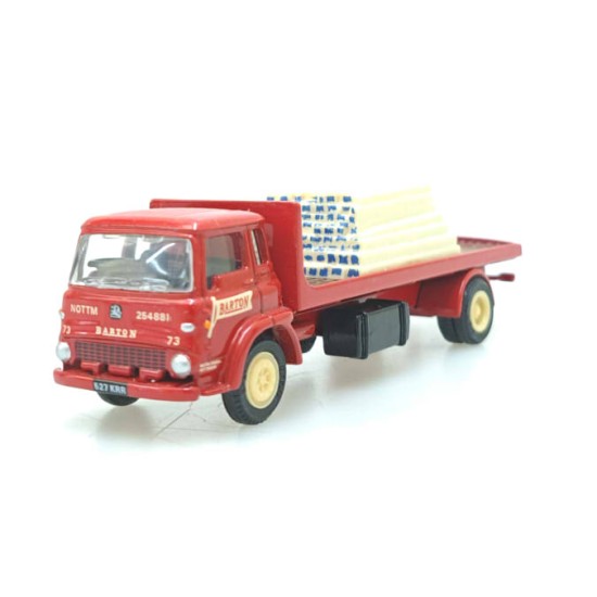 EFE 1/76 BEDFORD TK 2 AXLE LONG RIGID FLATBED LORRY BARTON TRANSPORT 21901