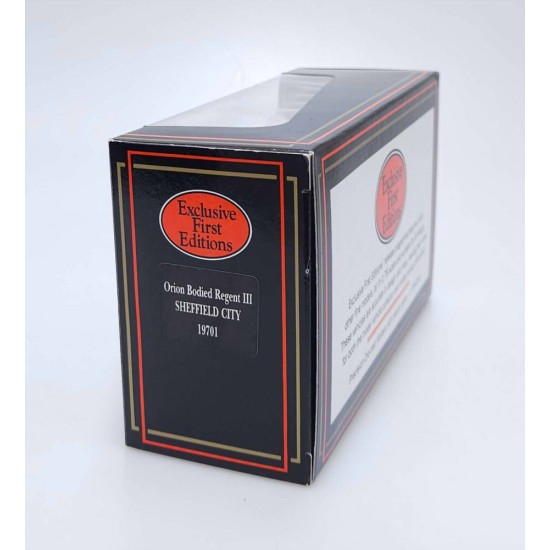 EFE 1/76 ORION BODIED REGENT III SHEFFIELD CITY ROUTE 95 INTAKE OVALTINE 19701