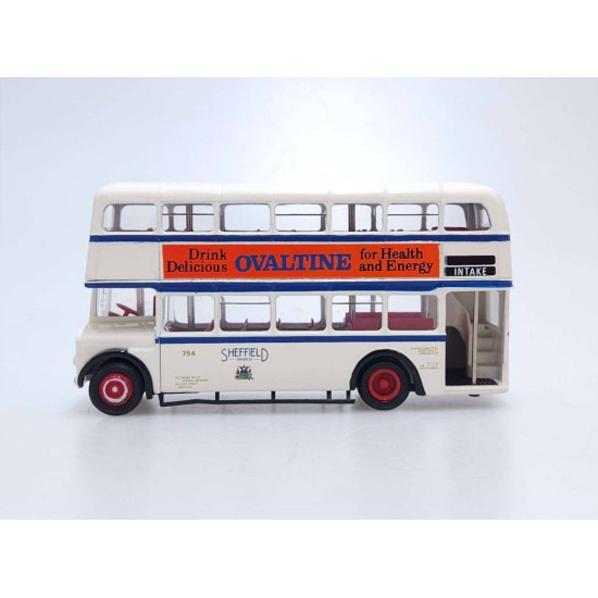 EFE 1/76 ORION BODIED REGENT III SHEFFIELD CITY ROUTE 95 INTAKE OVALTINE 19701