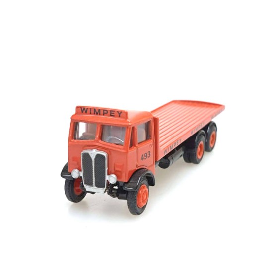 EFE 1/76 AEC MAMMOTH MAJOR 3 AXLE FLATBED LORRY WIMPEY RED 10703
