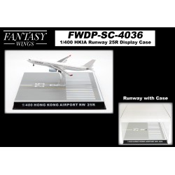 1/400 HONG KONG RUNWAY 25R DISPLAY CASE 1/400 HONG KONG RUNWAY 25R DISPLAY CASE