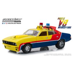 GL13574 - 1/18 FIRST OF THE V8 INTERCEPTORS (1979) - 1974 FORD FALCON XB 4-DOOR SEDAN M.F.P. - YELLOW