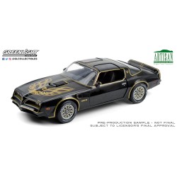 1/18 1977 PONTIAC FIREBIRD TRANS AM STARLITE BLACK WITH GOLDEN EAGLE HOOD 19098 1/18 1977 PONTIAC FIREBIRD TRANS AM STARLITE BLACK WITH GOLDEN EAGLE HOOD 19098