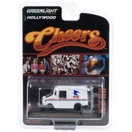 1/64 HOLLYWOOD SERIES 29 - CHEERS (1982-93 TV SERIES) - CLIFF CLAVIN'S U.S. MAIL LONG-LIFE POSTAL DELIVERY VEHICLE (LLV)