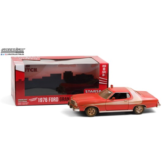 1/24 1976 FORD GRAN TORINO (WEATHERED VERSION) STARSKY AND HUTCH (1975-79 TV SERIES)