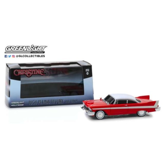 1/43 CHRISTINE (1983) - 1958 PLYMOUTH FURY (EVIL VERSION WITH BLACKED OUT WINDOWS)