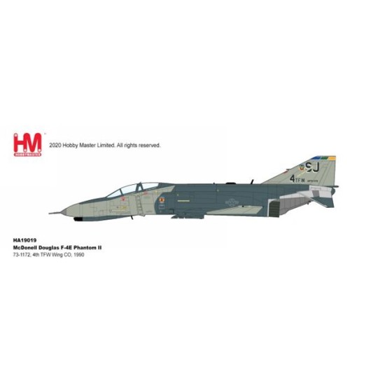 1/72 MCDONELL DOUGLAS F-4E PHANTOM II 73-1172, 4TH TFW WING
