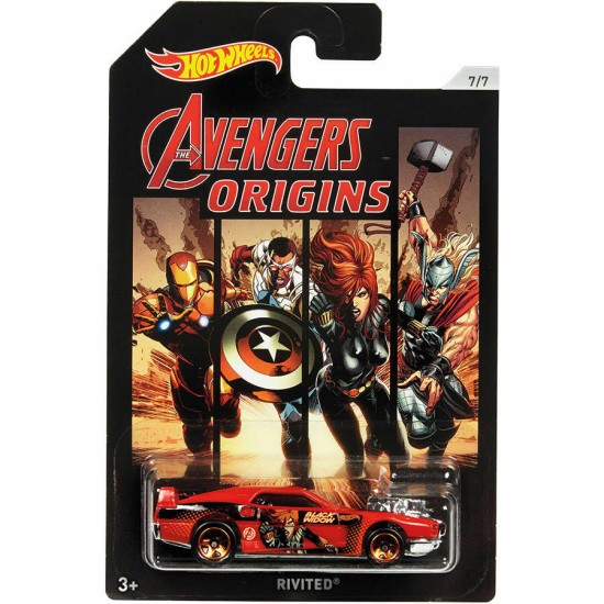 HOT WHEELS MARVEL THE AVENGERS RIVETED 7/7 FKD50