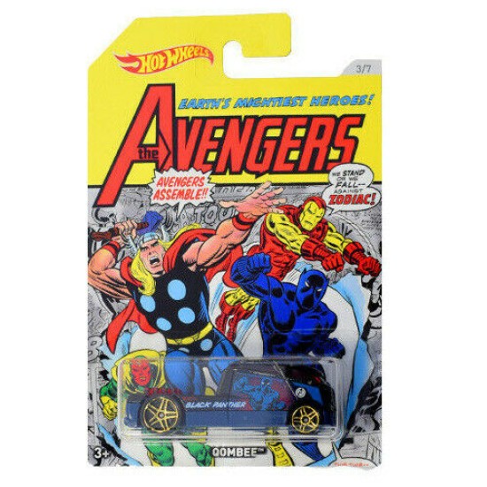 HOT WHEELS MARVEL THE AVENGERS QOMBEE 3/7 FKD55