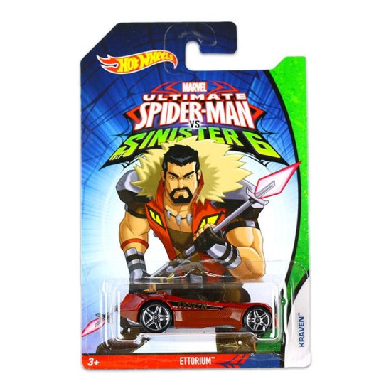 HOT WHEELS MARVEL ULTIMATE SPIDERMAN VS SINISTER 6 KRAVEN ETTORIUM DTN69