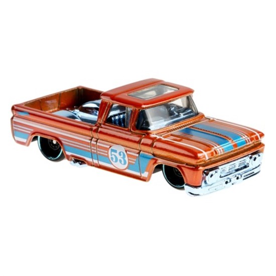 HOT WHEELS DECO BLUE AND SATIN SERIES CUSTOM '62 CHEVY PICKUP 3/5 GRR38