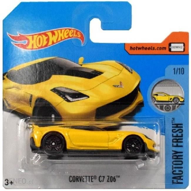HOT WHEELS FACTORY FRESH 1/10 CORVETTE C7 Z06 217/365 SHORT CARD