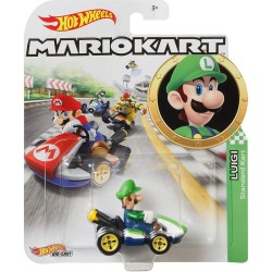 HOT WHEELS MARIO KART CHARACTER CARS LUIGI - STANDARD KART GLP37