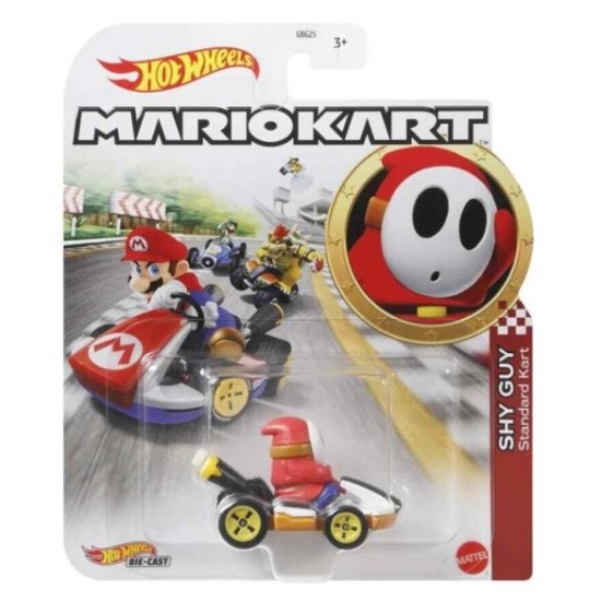 HOT WHEELS MARIO KART CHARACTER CARS SHY GUY STANDARD KART GRN25