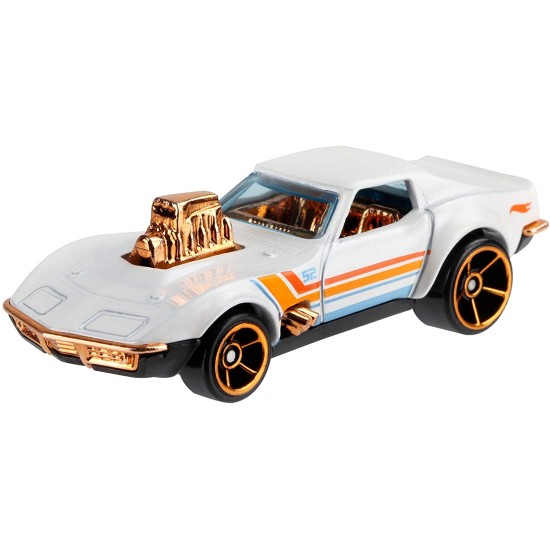 HOT WHEELS PEARL AND CHROME '68 CORVETTE - GAS MONKEY GARAGE 5/6 GJW52