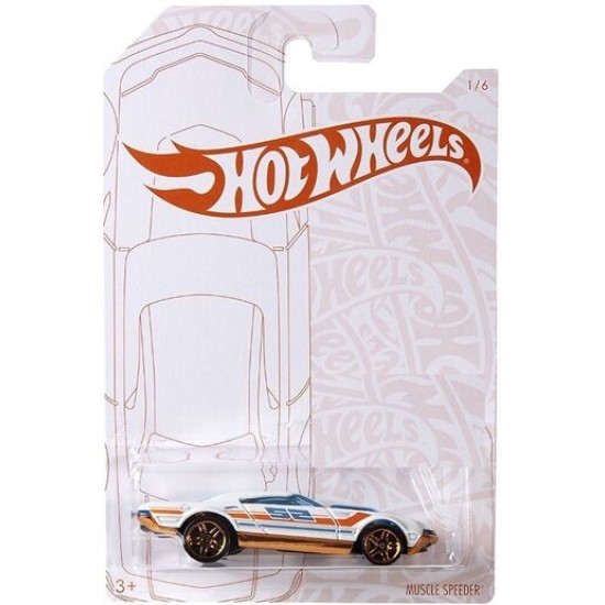 HOT WHEELS PEARL AND CHROME MUSCLE SPEEDER 1/6 GMR82