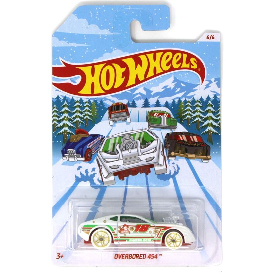 HOTWHEELS HOLIDAY HOT RODS 2018 OVERBORED 454 4/6 FKV11