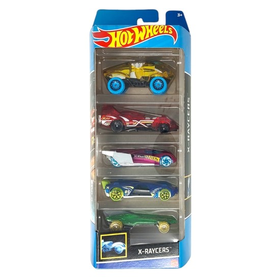 HOT WHEELS 1806 X-RAYCERS 5 CAR GIFTPACK HLY64