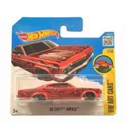 HOT WHEELS DHX64 '65 CHEVY IMPALA 1/10 HW ART CARS 191/250 HOT WHEELS DHX64 '65 CHEVY IMPALA 1/10 HW ART CARS 191/250