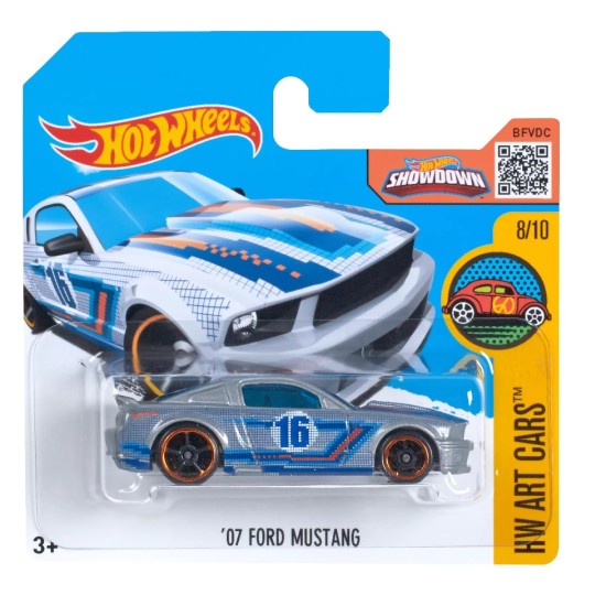 HOT WHEELS HW ART CARS 8/10 '07 FORD MUSTANG 198/250 DHX69