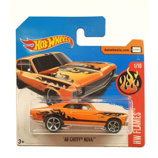 HOT WHEELS DTX79 '68 CHEVY NOVA 1/10 HW FLAMES 61/365