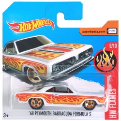 HOT WHEELS HW FLAMES 9/10 '68 PLYMOUTH BARRACUDA FORMULA S 87/365 DTX87 HOT WHEELS HW FLAMES 9/10 '68 PLYMOUTH BARRACUDA FORMULA S 87/365 DTX87