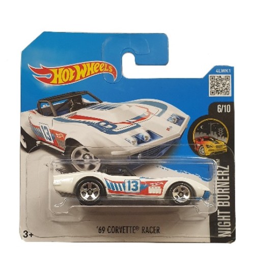 HOT WHEELS NIGHT BURNERZ 6 10 69 CORVETTE RACER 86 250