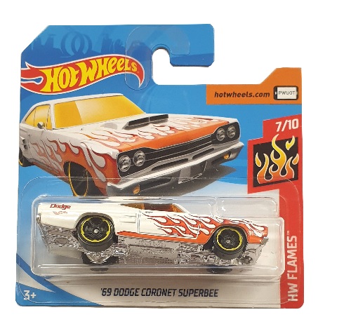 HOT WHEELS HW FLAMES 7/10 '69 DODGE CORONET SUPERBEE 86/365