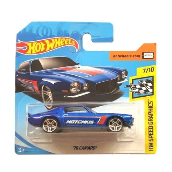 HOT WHEELS FJY39 '70 CAMARO 7/10 HW SPEED GRAPHICS 153/365 SHORT CARD