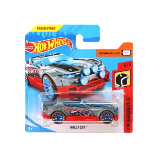 HOT WHEELS HW DAREDEVILS RALLY CAT 5/5 SHORT CARD FRR94