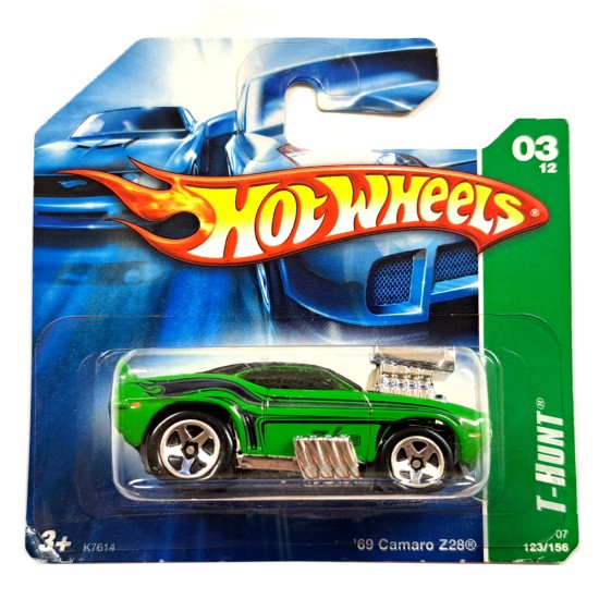 HOT WHEELS T-HUNT 03/12 '69 CAMARO Z28 123/156 K7614