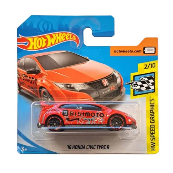 HOT WHEELS HW SPEED GRAPHICS 2/10 '16 HONDA CIVIC TYPE R 126/365 FJW42